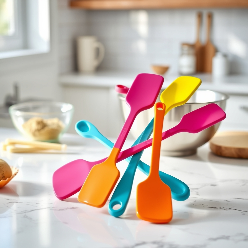 ChefAide silicone spatula set review 5 piece kitchen utensils