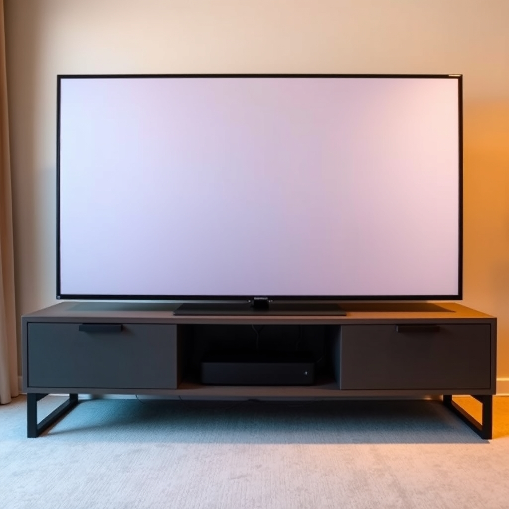 Universal TV legs review AX WABER AX10TB02 installed on big screen TV