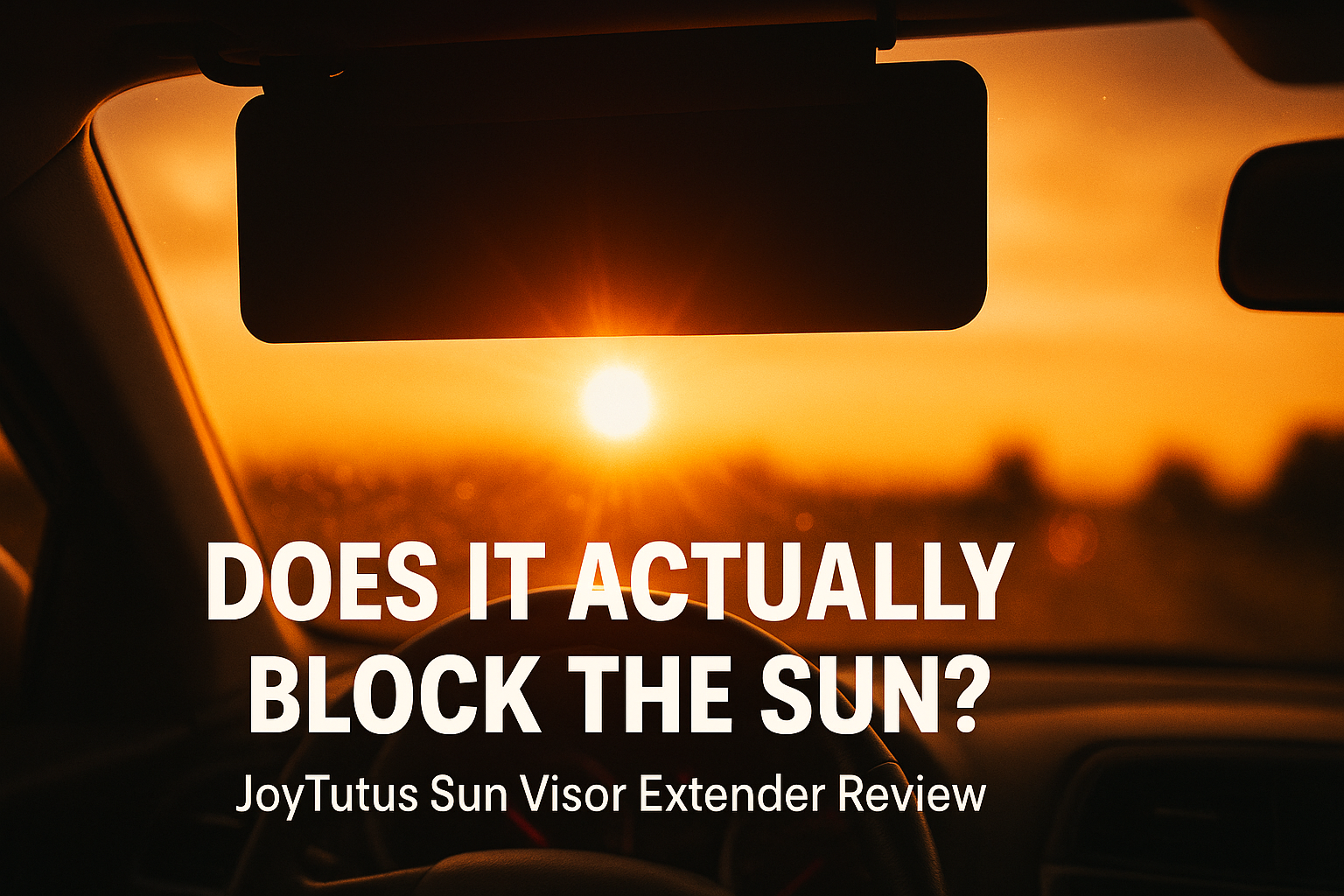 JoyTutus Sun Visor Extender Review — Two-Way Extension That Covers What Your Factory Visor Can’t